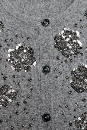 Beaded Knit Cardigan