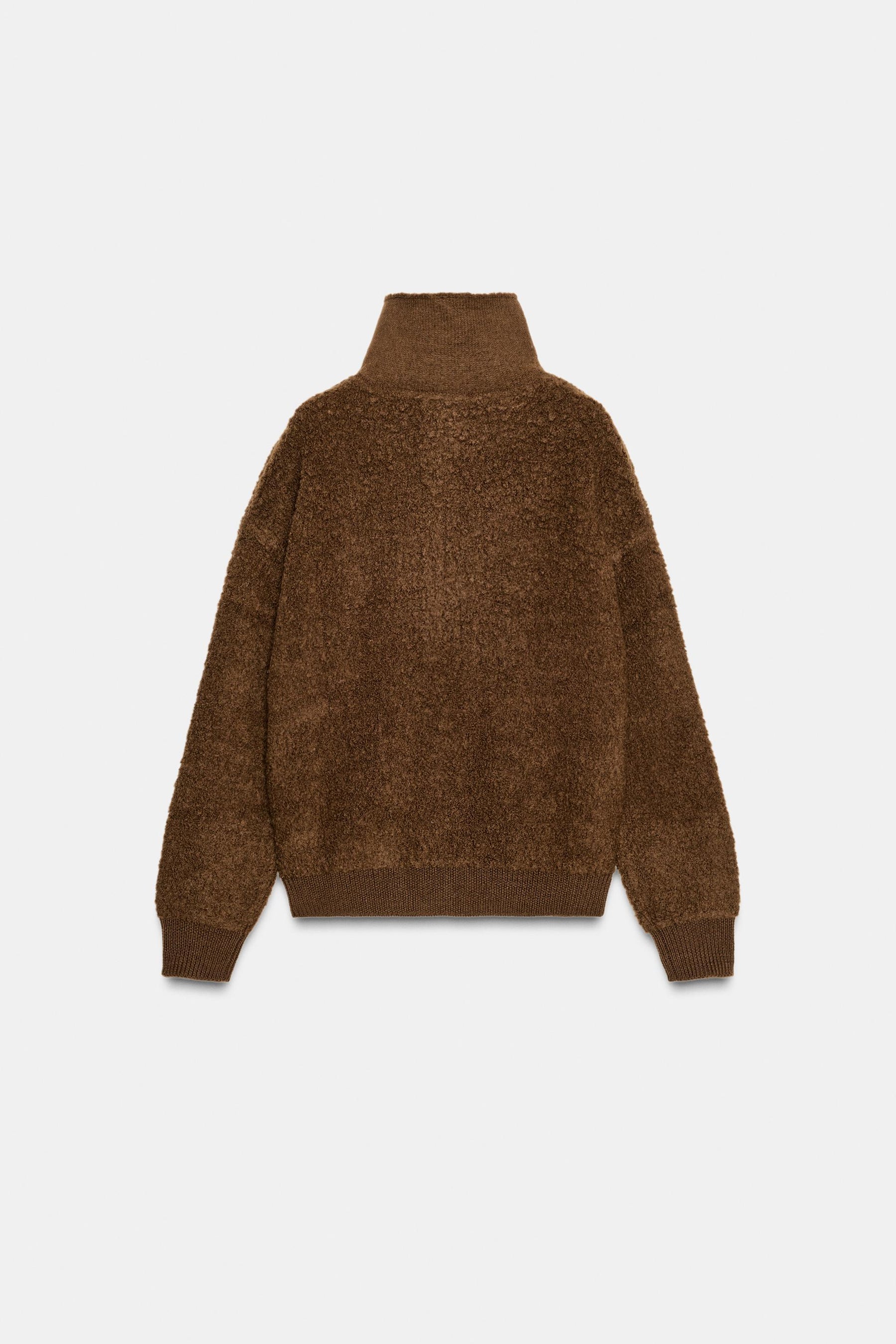 Bouclé Wool Bomber Jacket