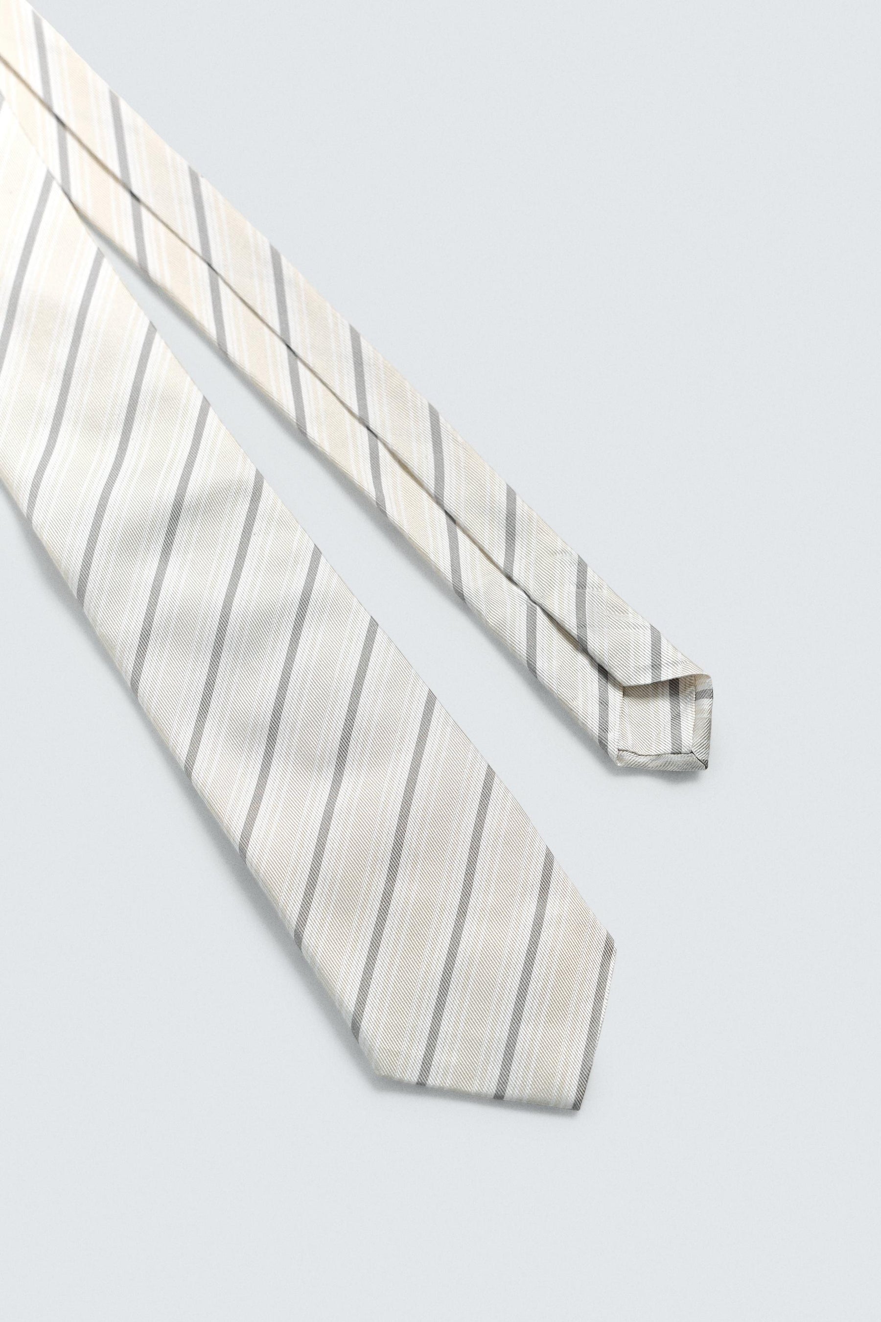 100% SILK STRIPED TIE - Image 5