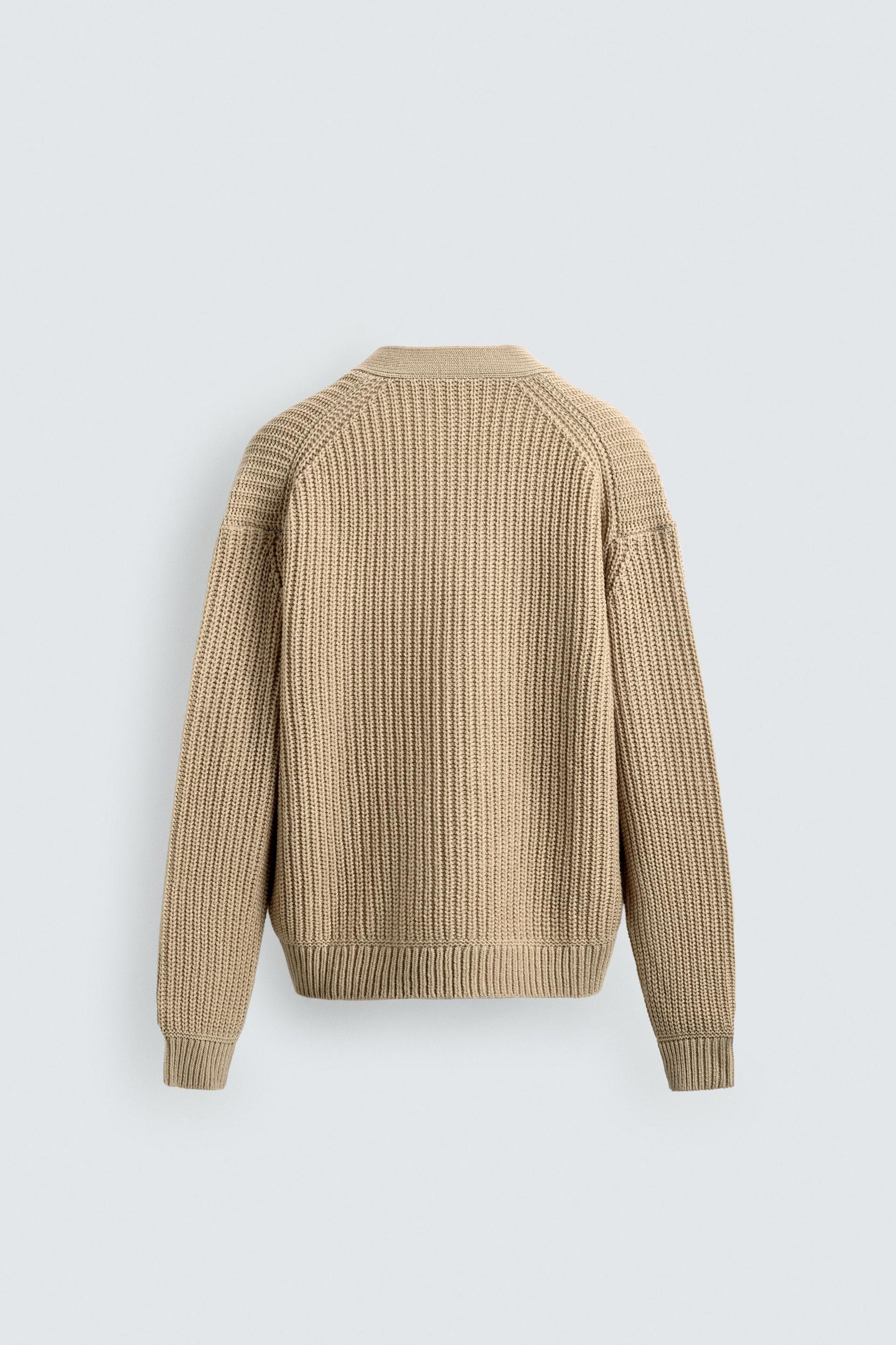 RIBBED TEXTURED CARDIGAN - Image 8