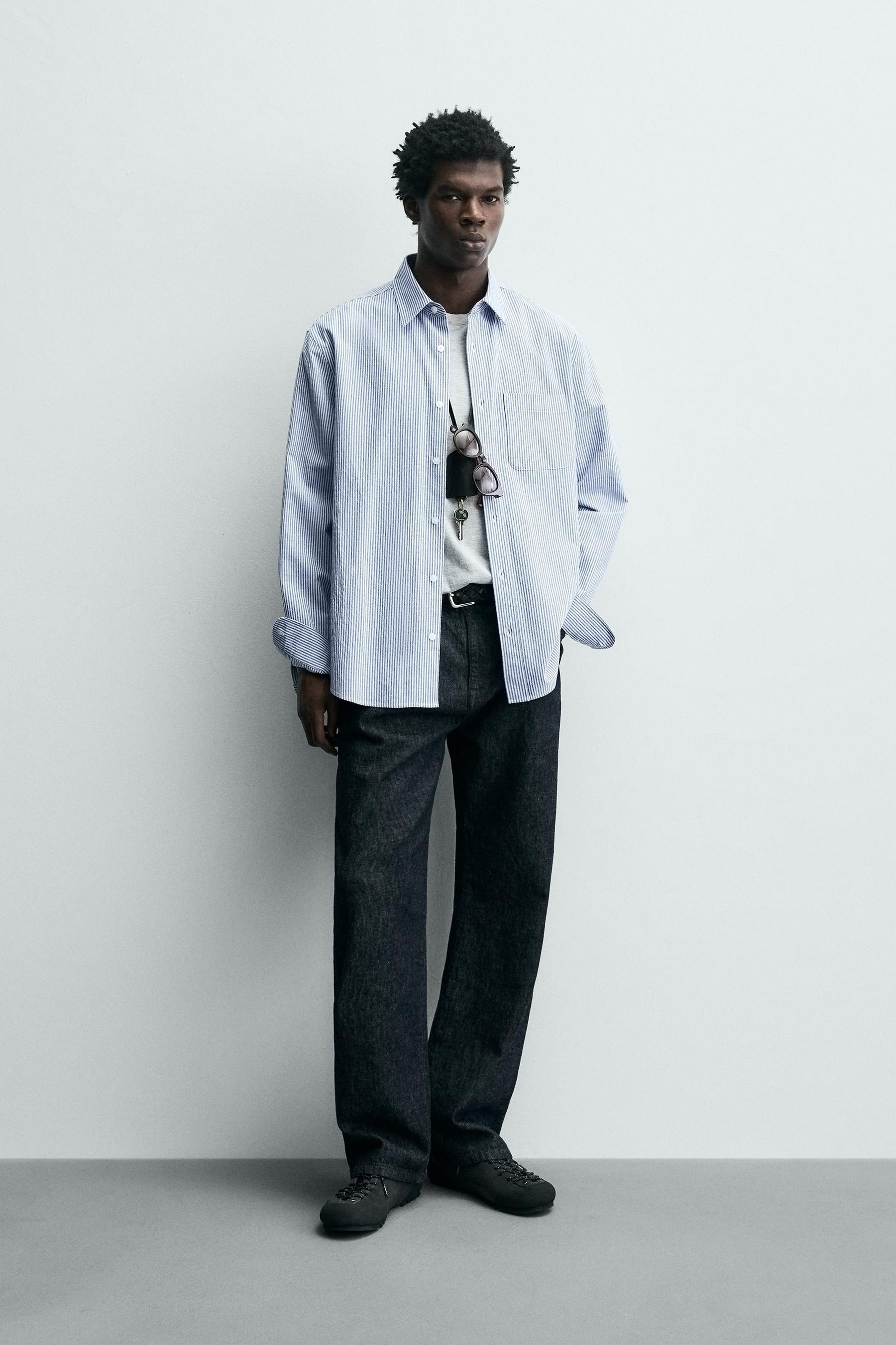 Striped Wrinkle Shirt