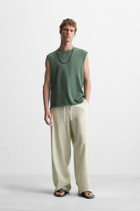 IRREGULAR KNIT TANK TOP - Image 1
