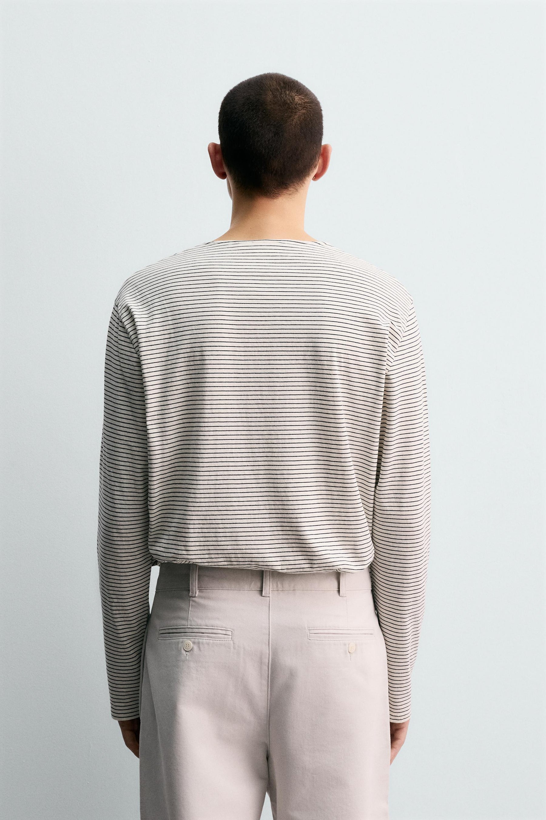 STRIPED JACQUARD T-SHIRT - Image 3