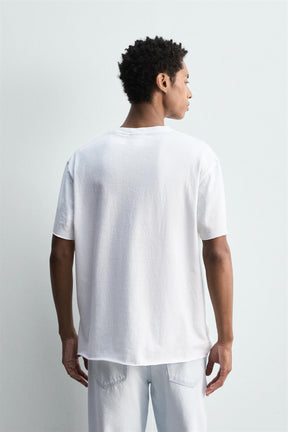 LIGHTWEIGHT IRREGULAR TRIM T-SHIRT - Image 3