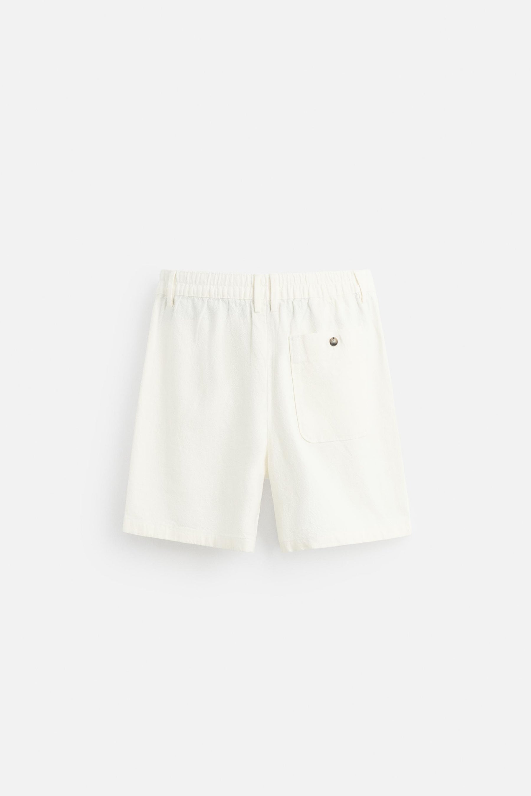 LINEN/COTTON BERMUDA SHORTS - Image 7