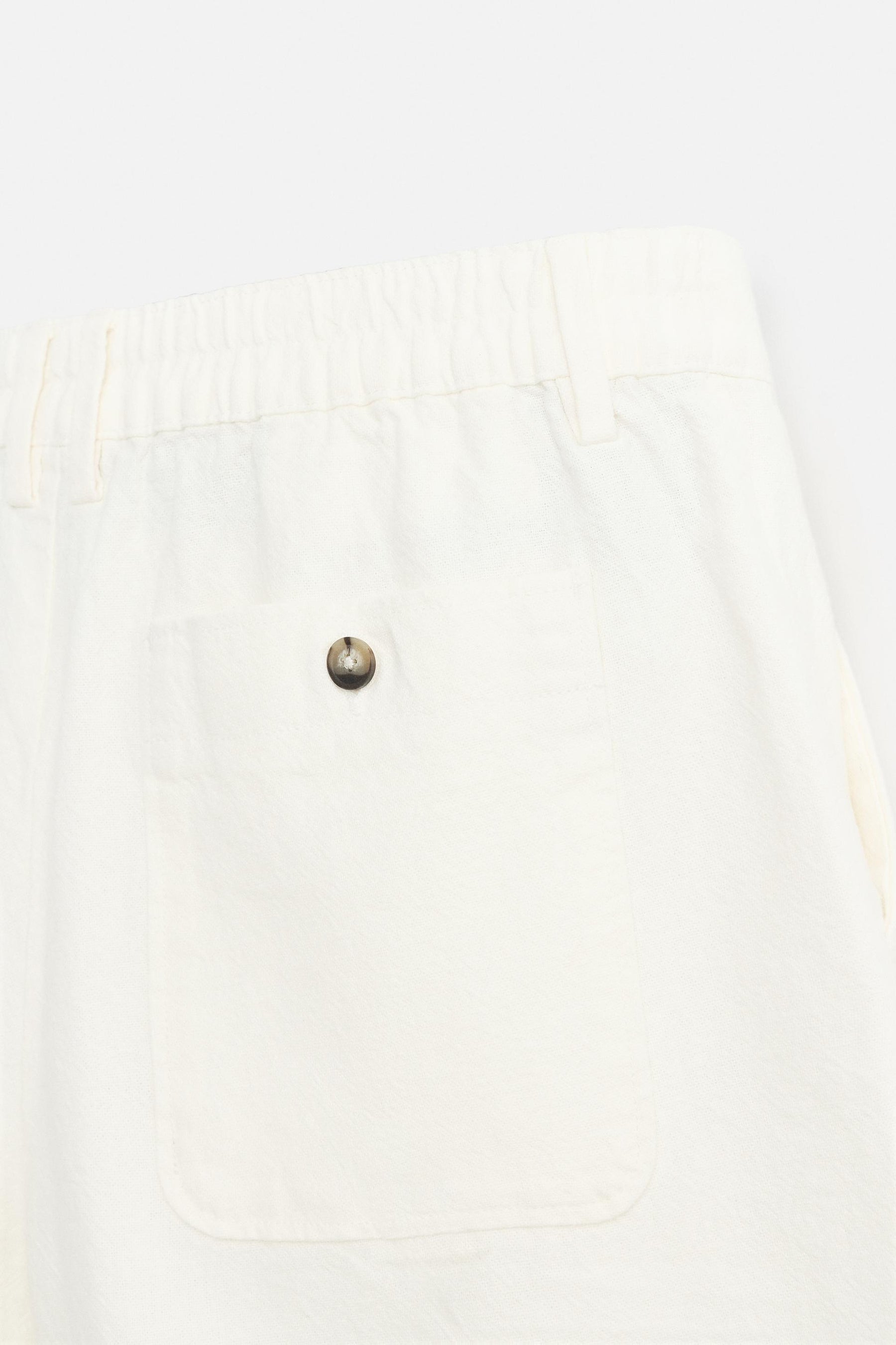 LINEN/COTTON BERMUDA SHORTS - Image 9
