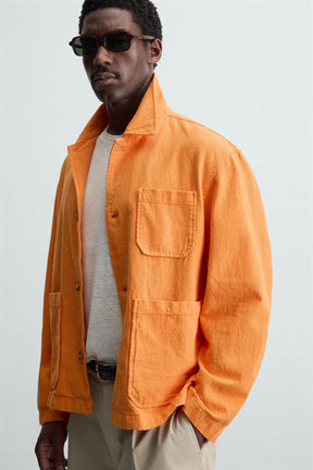 LINEN/COTTON OVERSHIRT - Image 5