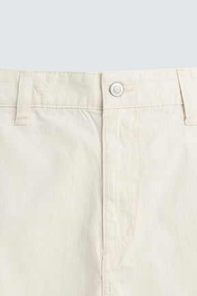 STRIPED REGULAR FIT BERMUDA SHORTS - Image 8