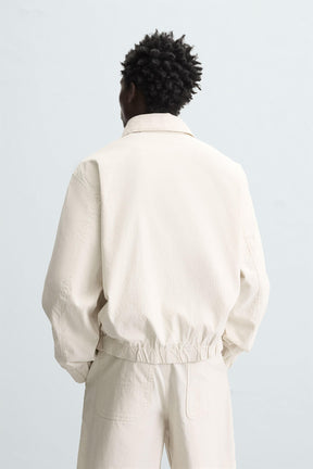 STRIPED TEXTURED JACKET - Image 3