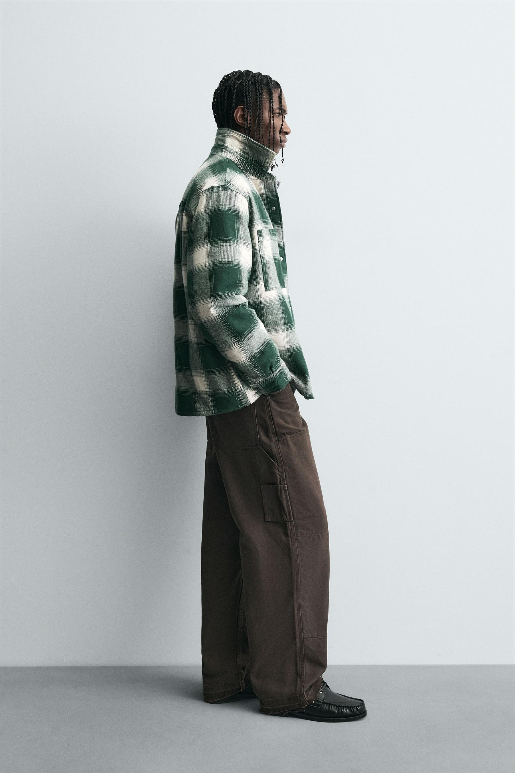 QUILTED CHECK OVERSHIRT - Image 4