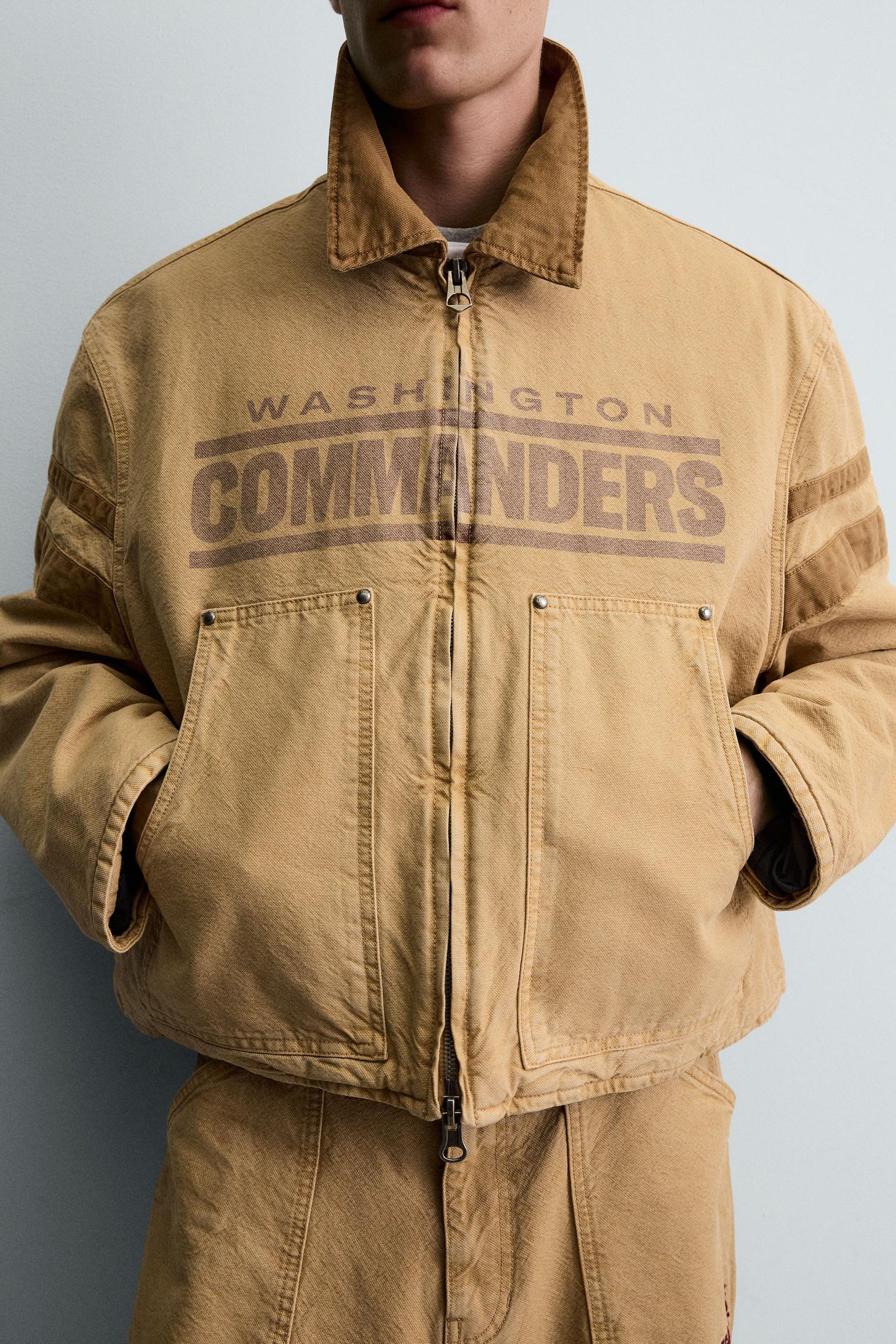 "EMBROIDERED WASHINGTON COMMANDERS JACKET" - Image 6