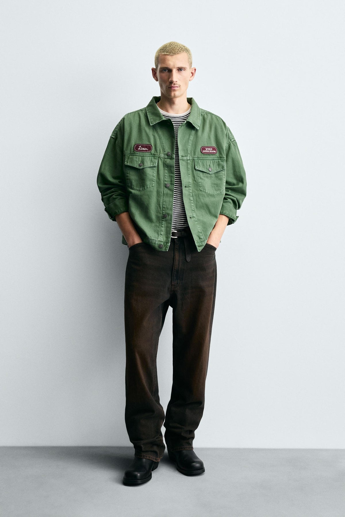 WASHED PATCH JACKET - Image 1