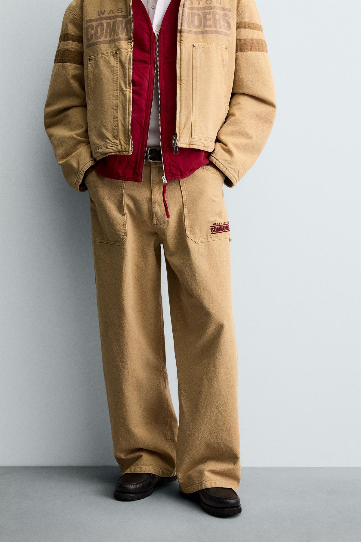 EMBROIDERED PATCH TROUSERS - Image 2