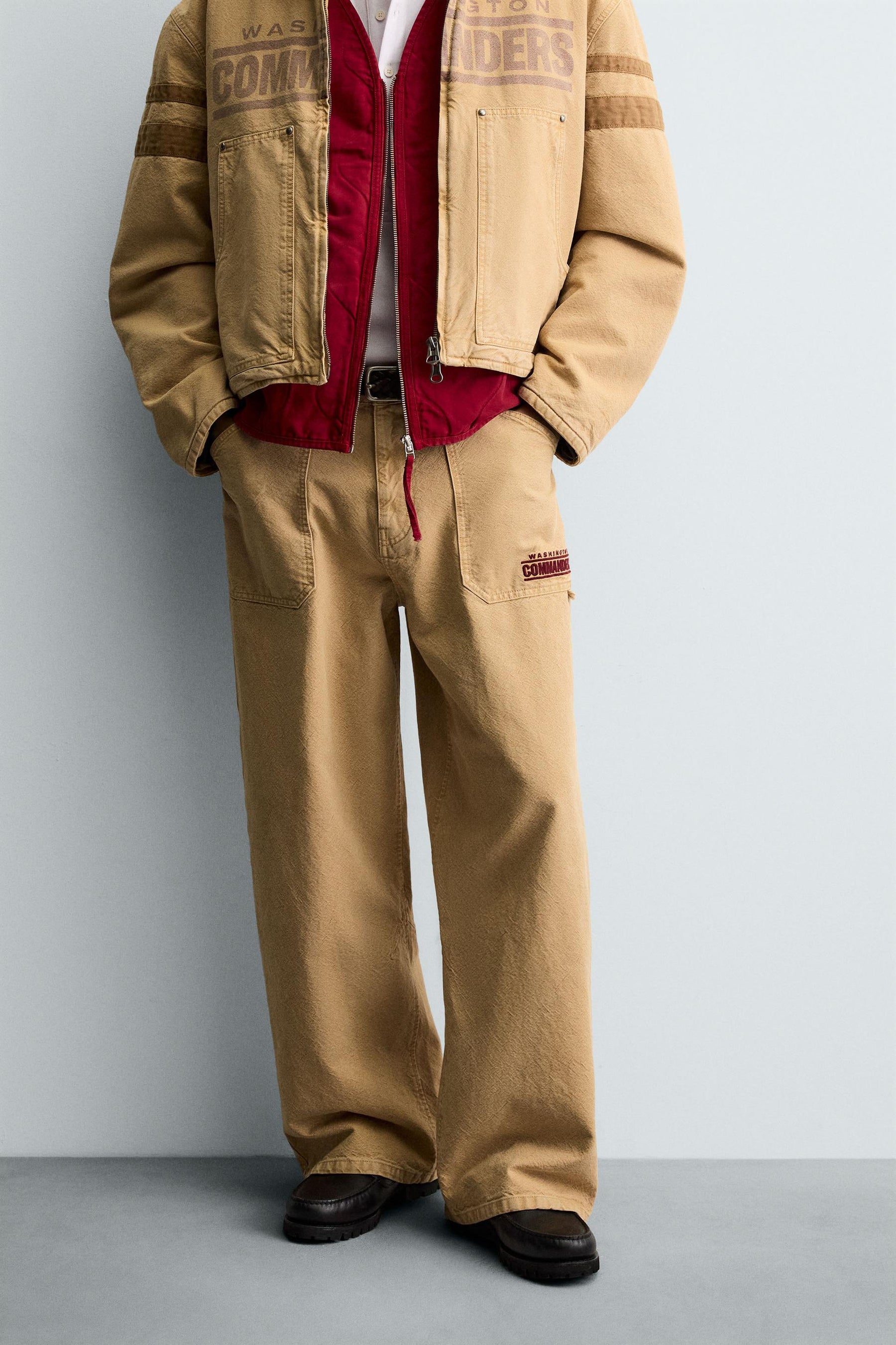 EMBROIDERED PATCH TROUSERS - Image 2