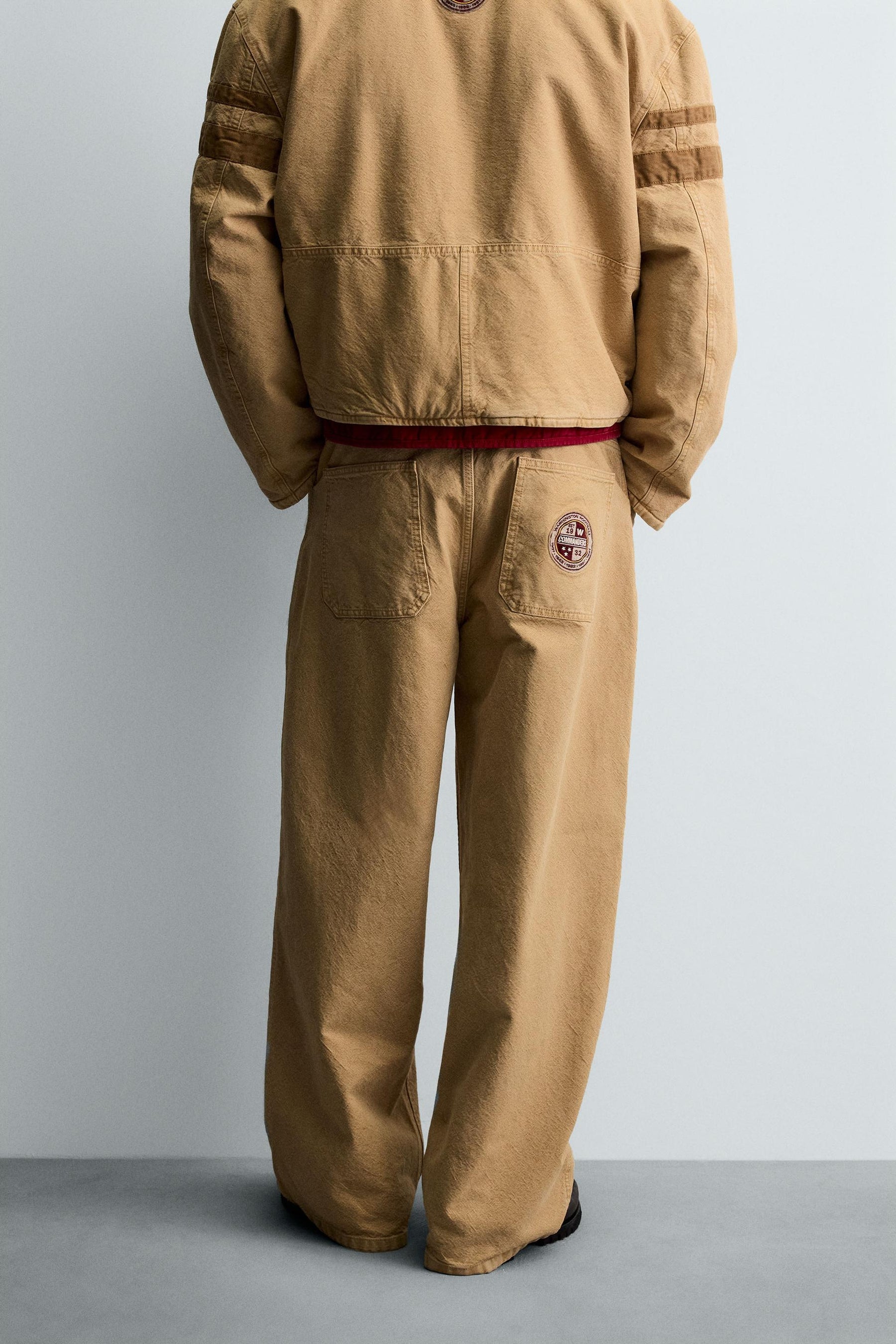 EMBROIDERED PATCH TROUSERS - Image 3