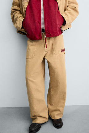 EMBROIDERED PATCH TROUSERS - Image 5
