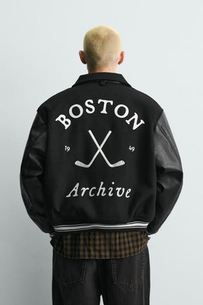 Embroidered Bomber Jacket