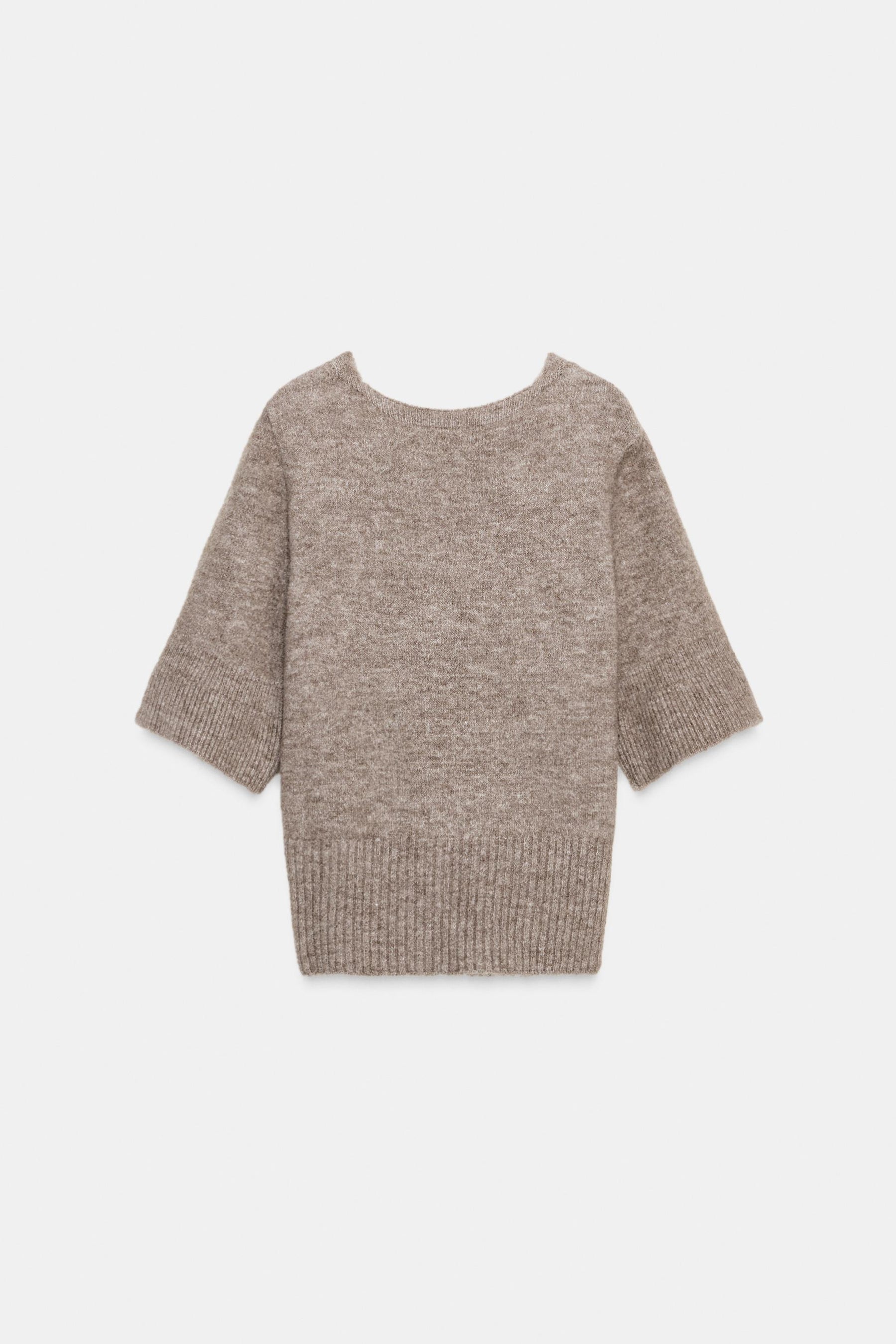 KNIT SHORT SLEEVE JUMPER WITH OPEN BACK - Image 6