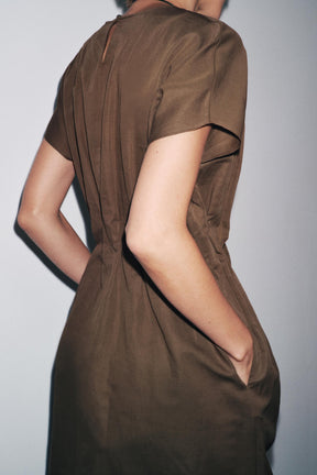 ZW COLLECTION PLEATED MIDI DRESS - Image 4