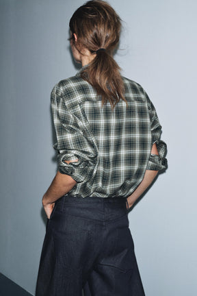 Oversized Check Shirt