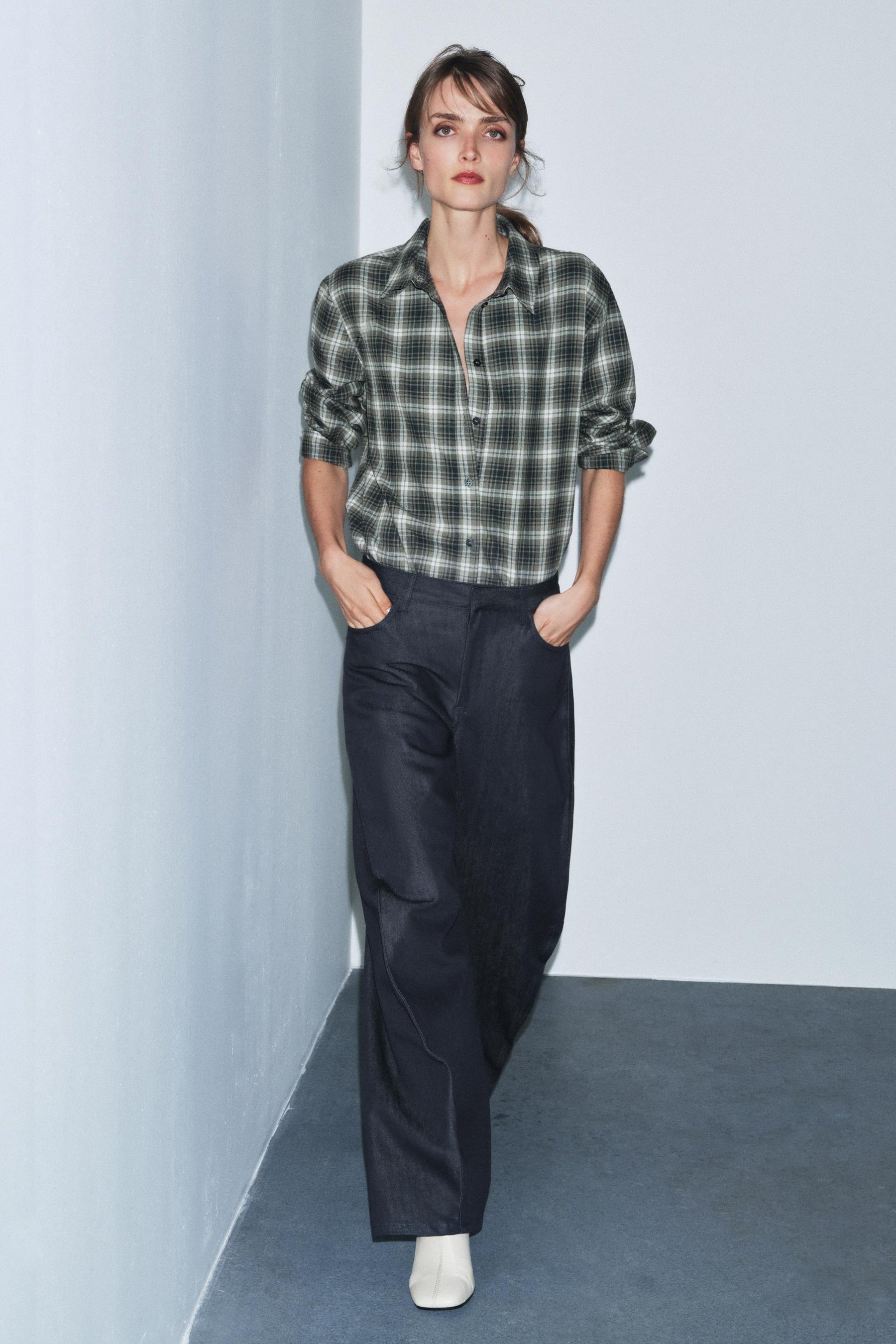 Oversized Check Shirt