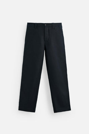 100% LINEN STRAIGHT-LEG TROUSERS - Image 7