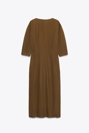 ZW COLLECTION PLEATED MIDI DRESS - Image 6