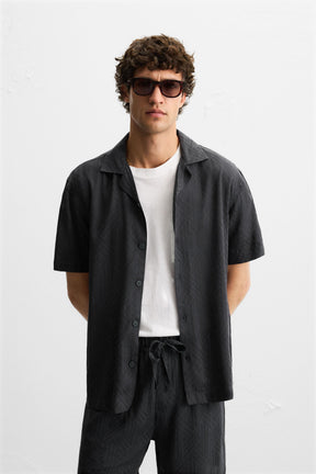 GEOMETRIC JACQUARD SHIRT - Image 2