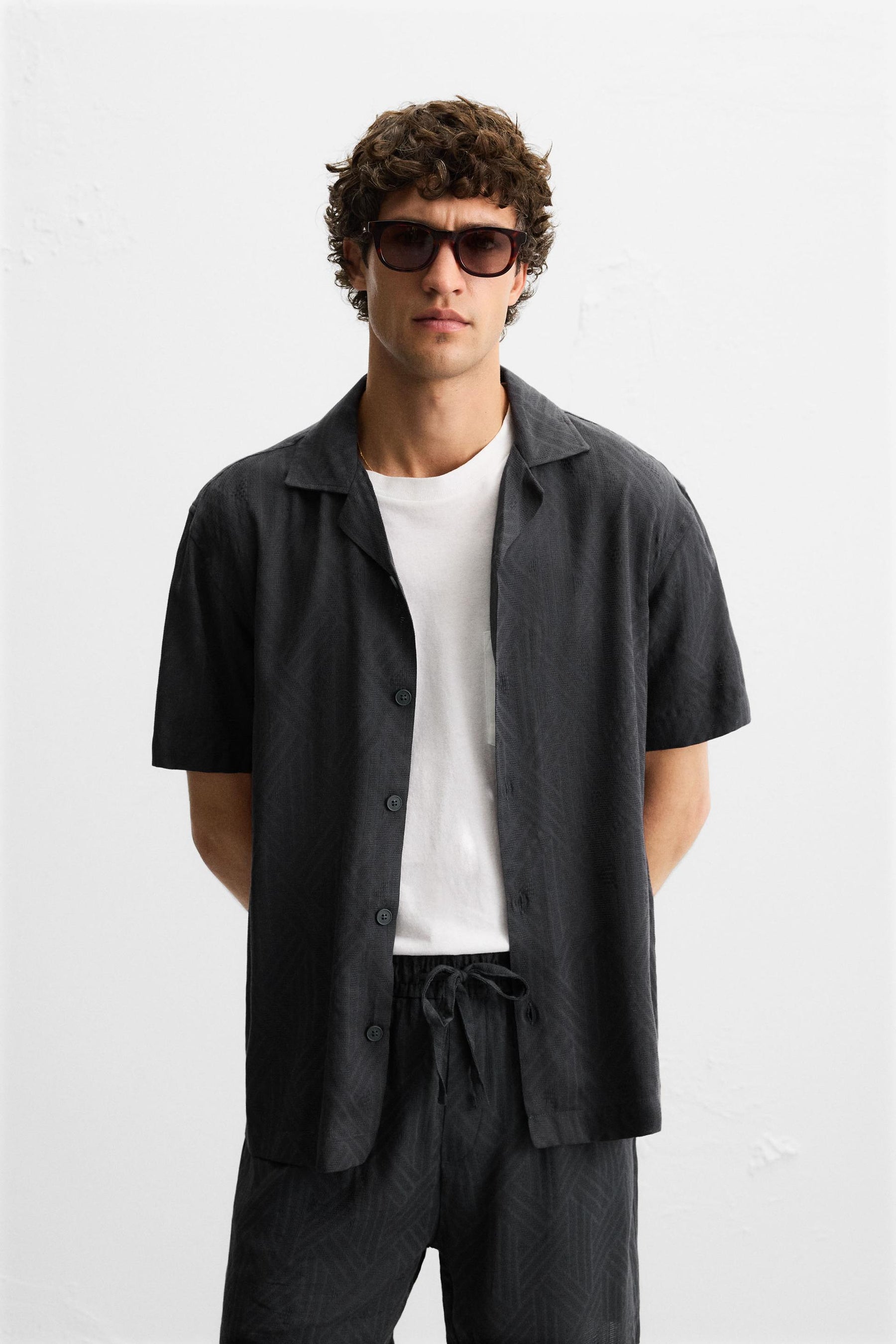 GEOMETRIC JACQUARD SHIRT - Image 2