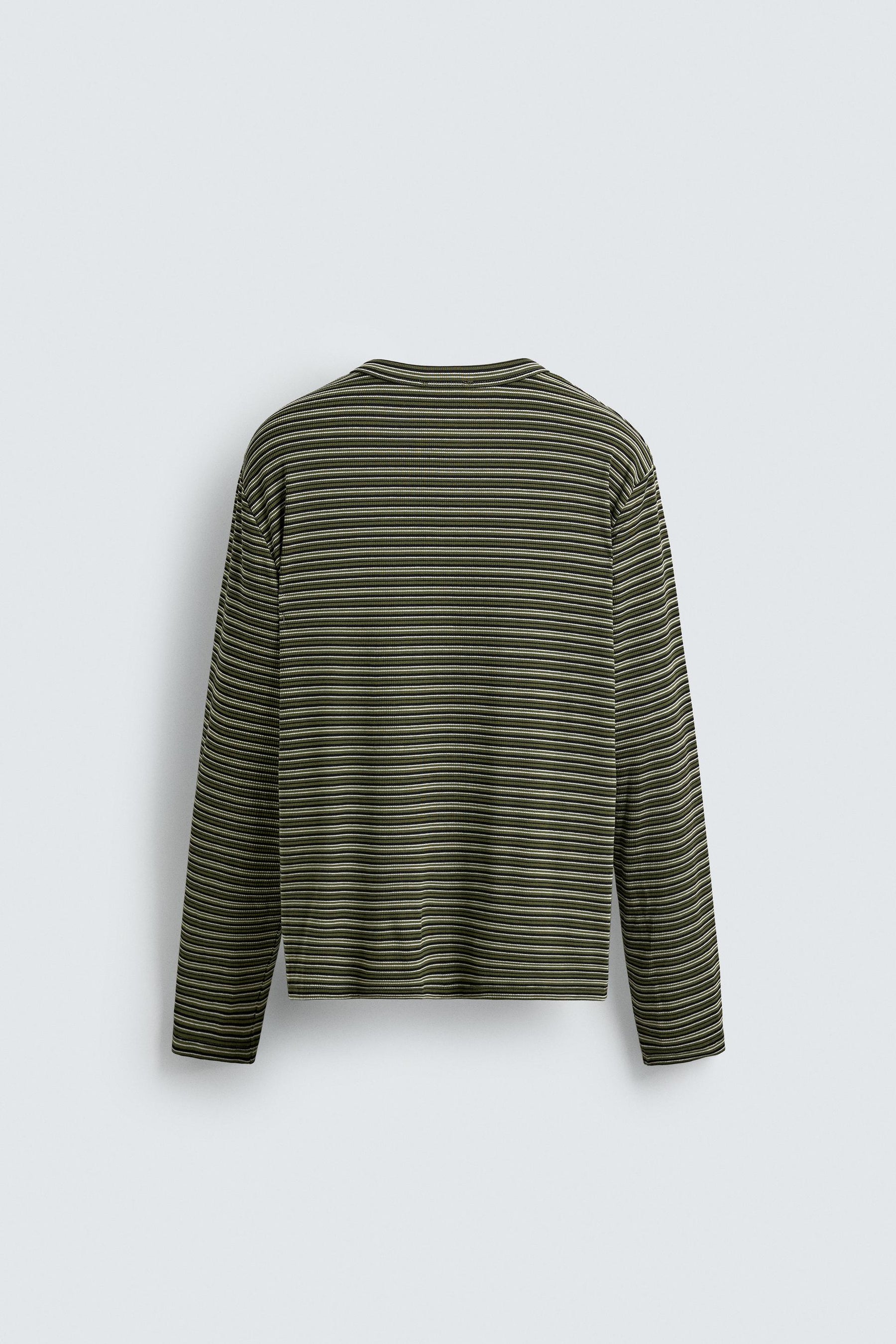 STRIPED HENLEY T-SHIRT - Image 7