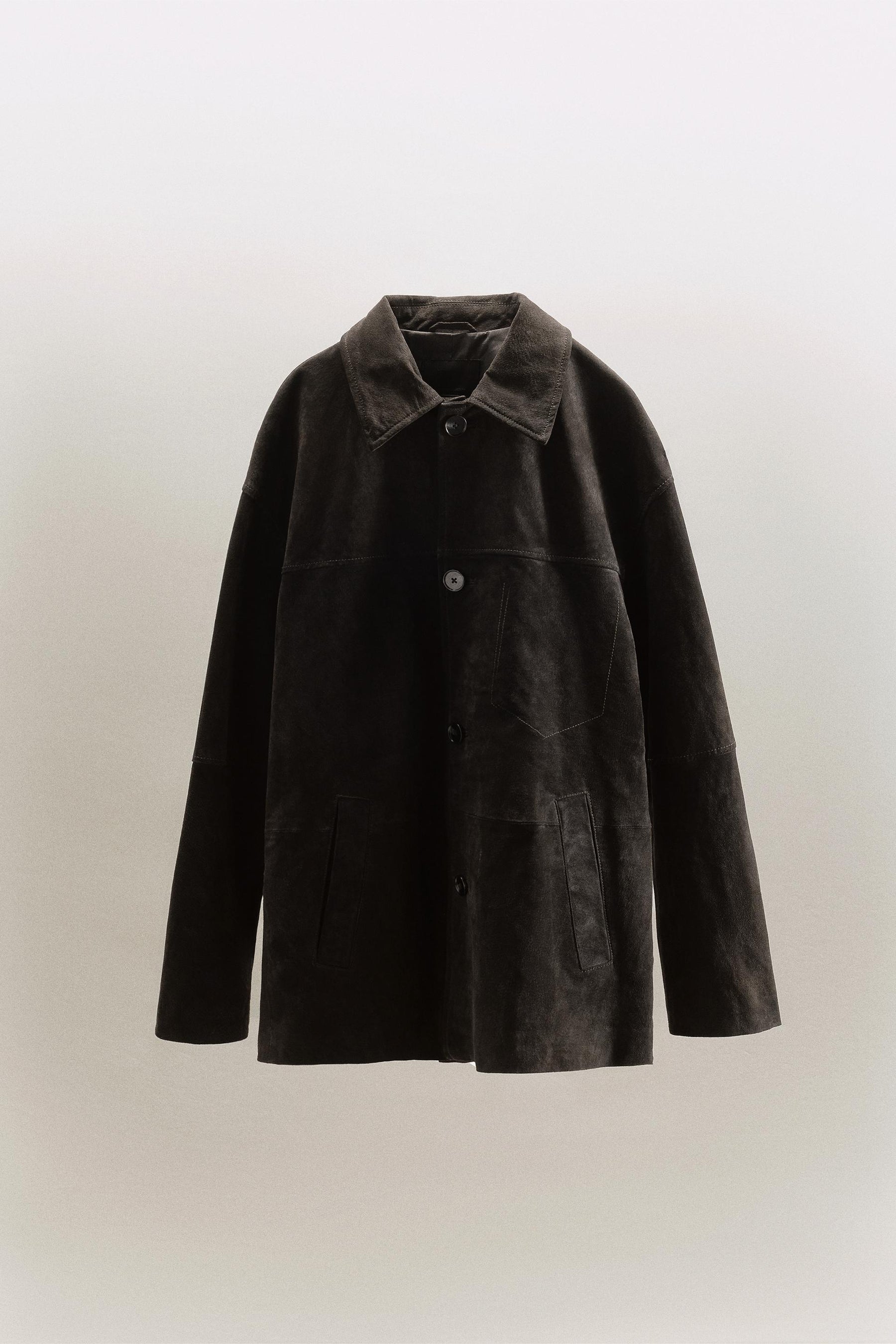 Oversized Leather Suede Jacket