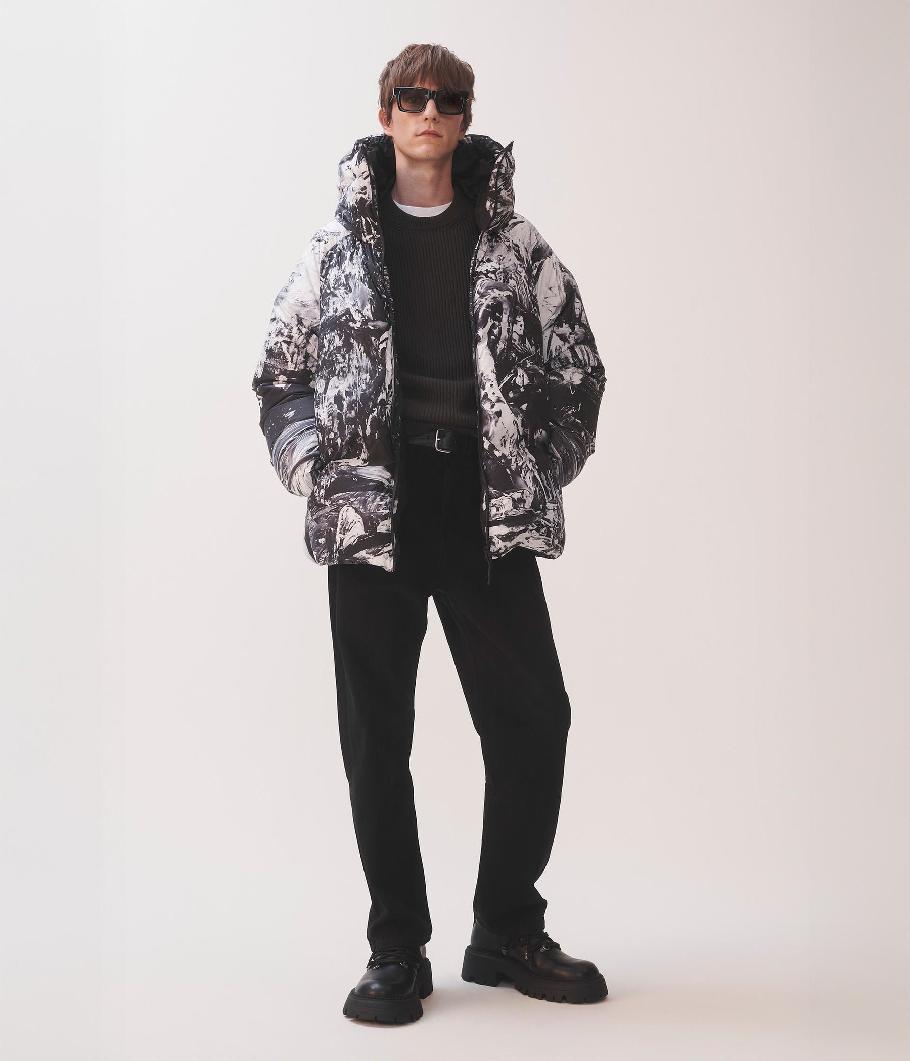 Printed Puffer Coat