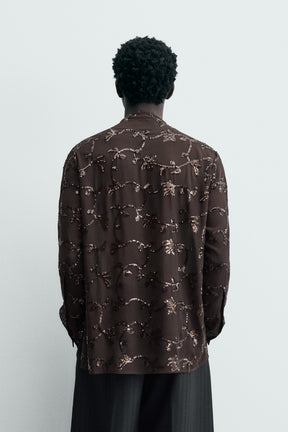 LIMITED EDITION SEQUINNED SEMI-SHEER SHIRT - Image 3