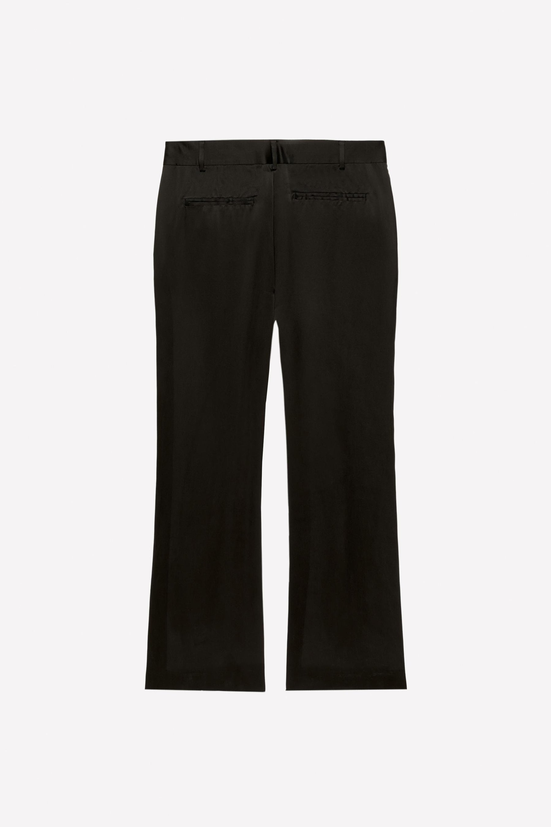 Flare Fit Viscose Silk Trousers - Image 2