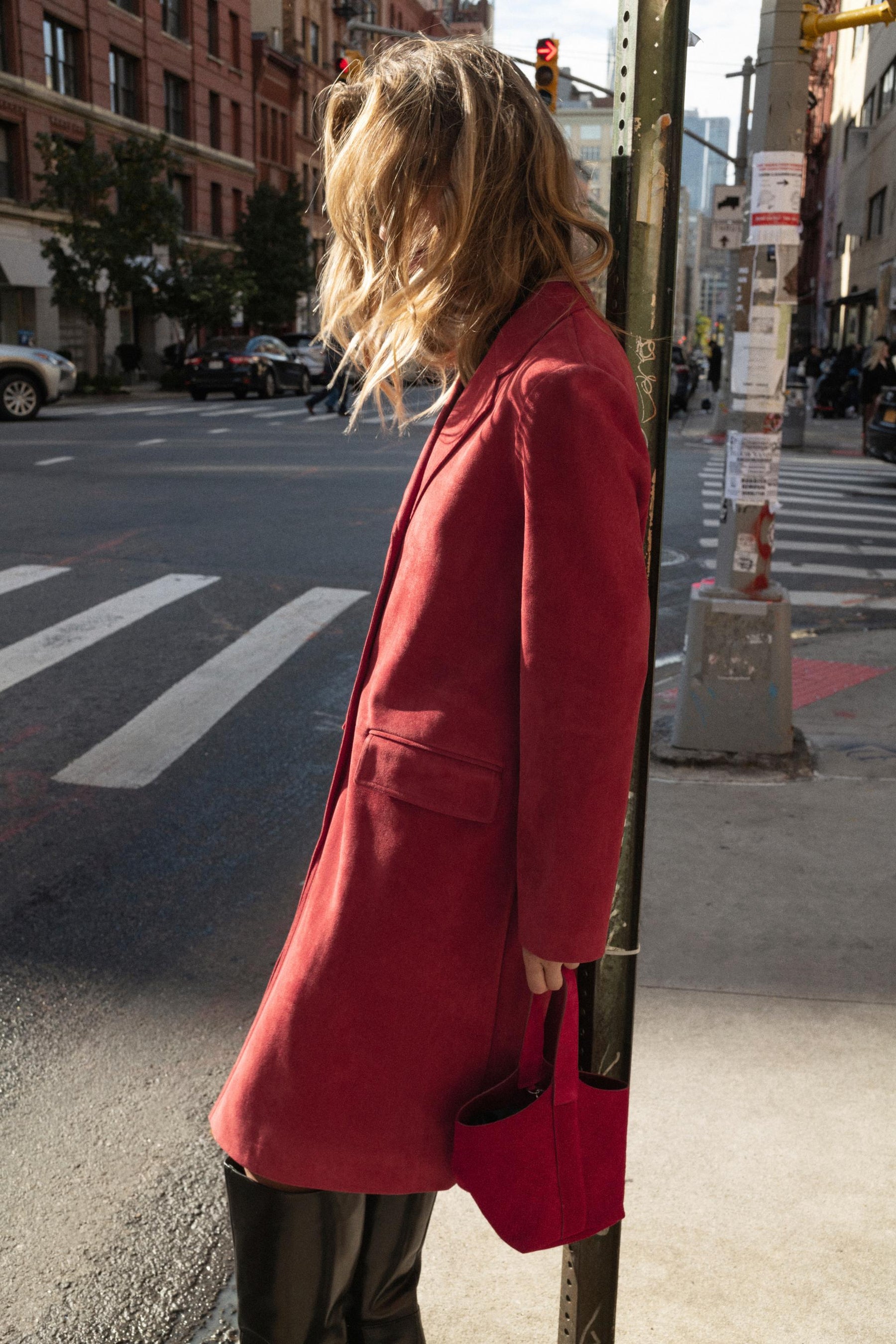 FAUX SUEDE FROCK COAT - Image 2