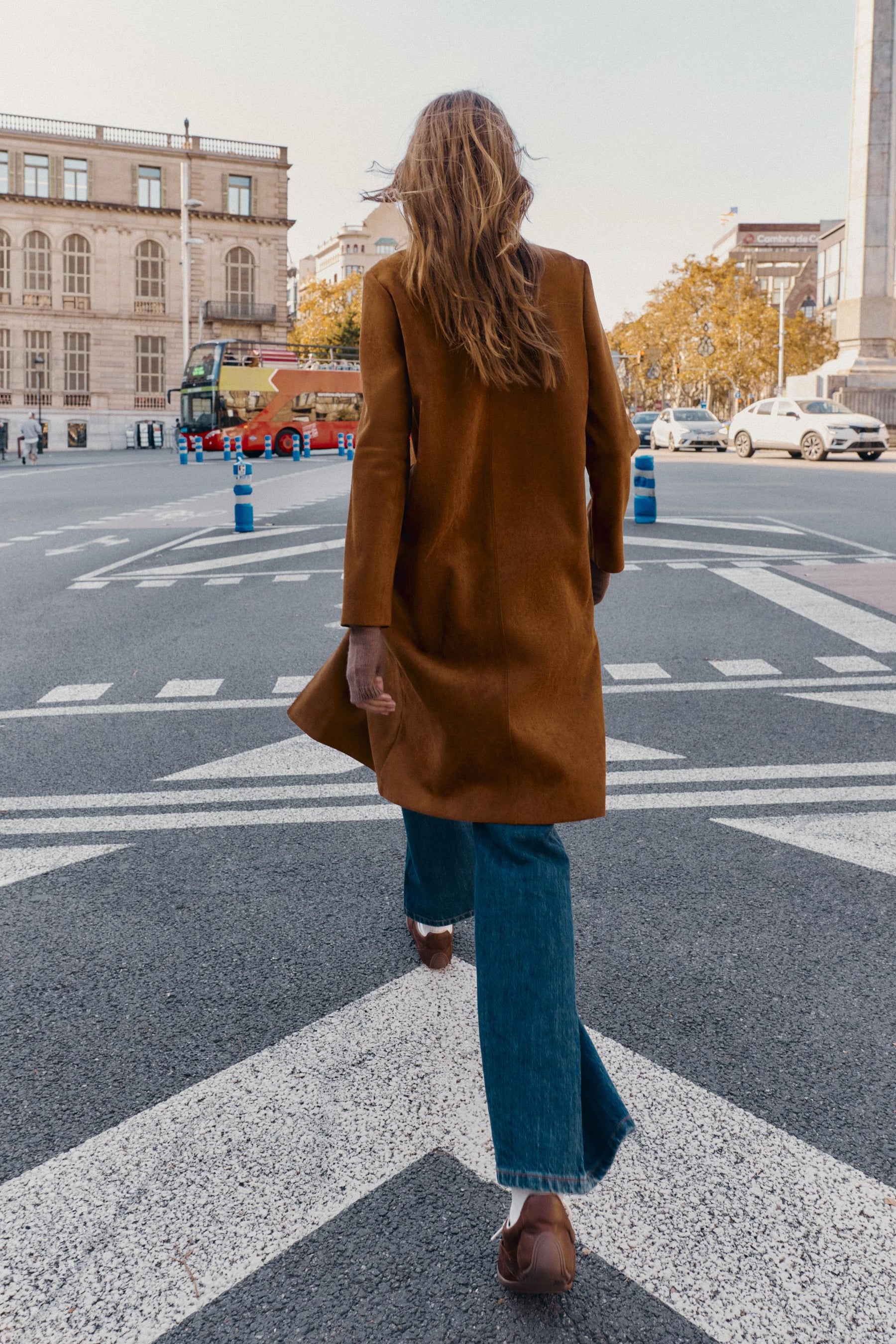 FAUX SUEDE FROCK COAT - Image 3