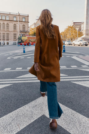 FAUX SUEDE FROCK COAT - Image 3