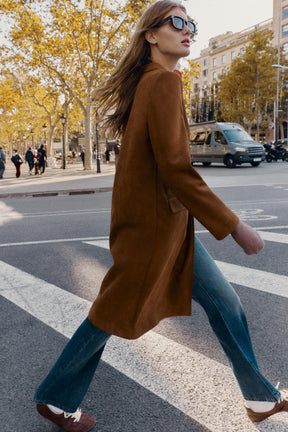 FAUX SUEDE FROCK COAT - Image 5