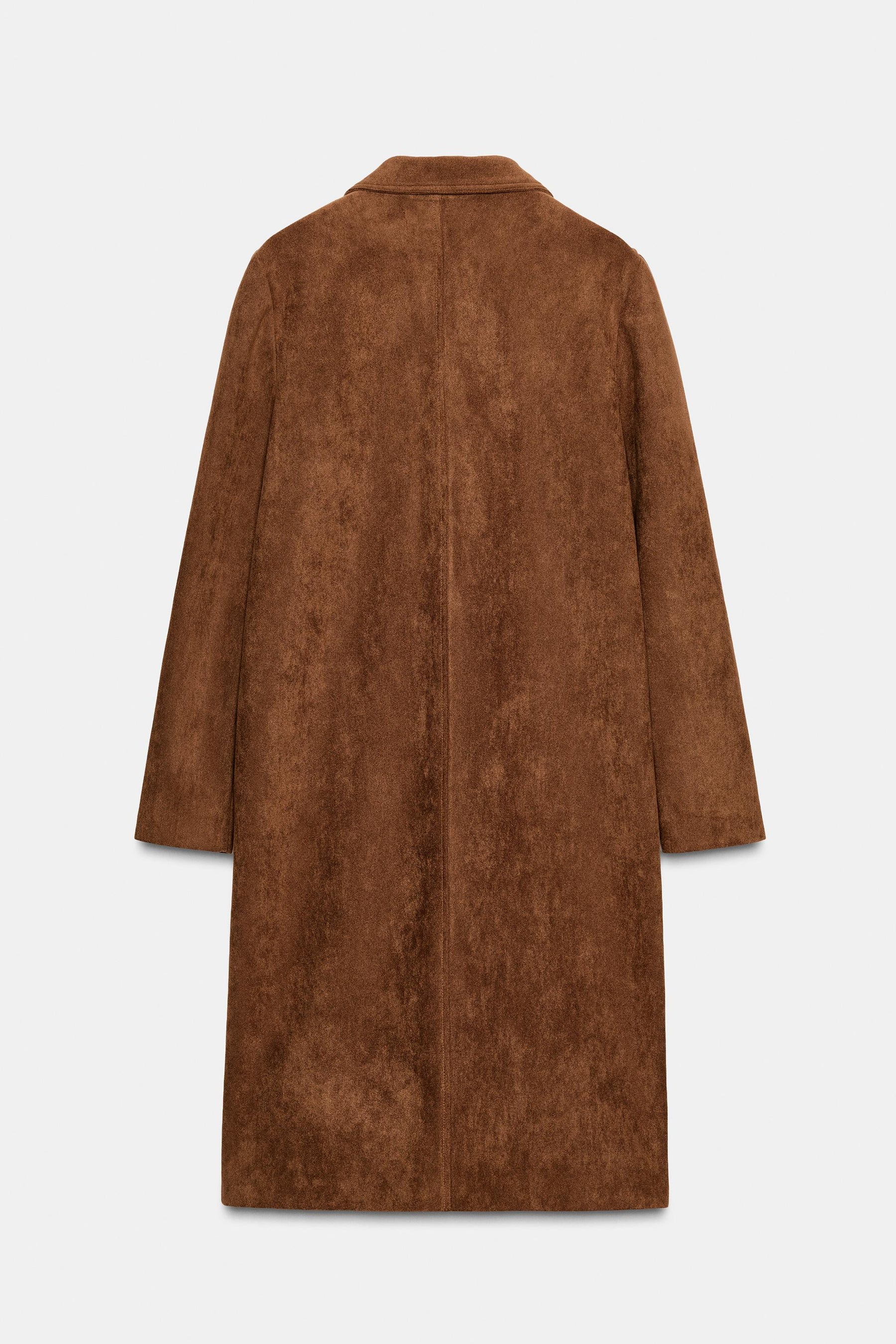 FAUX SUEDE FROCK COAT - Image 7