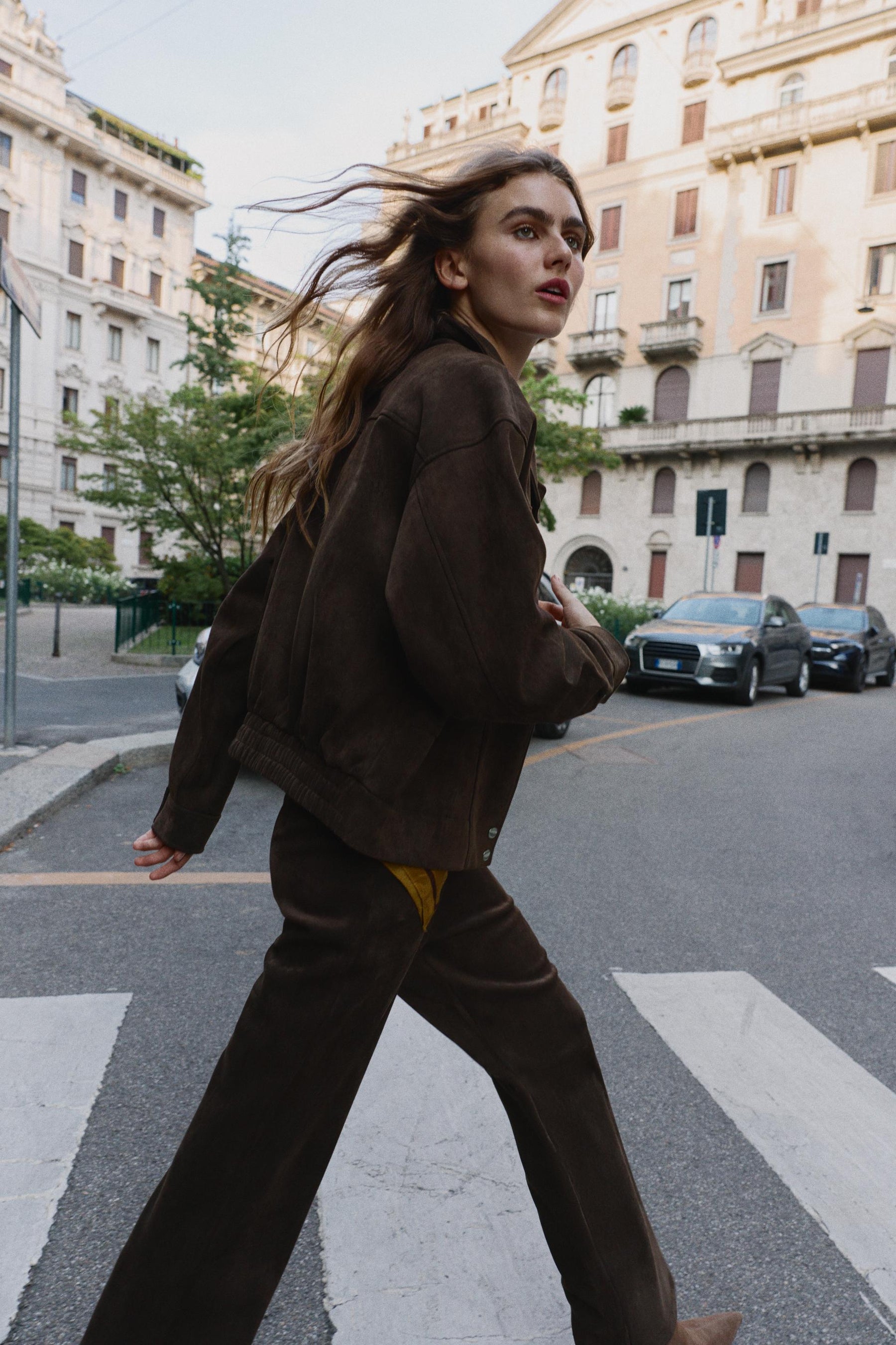 Oversized Faux Suede Jacket