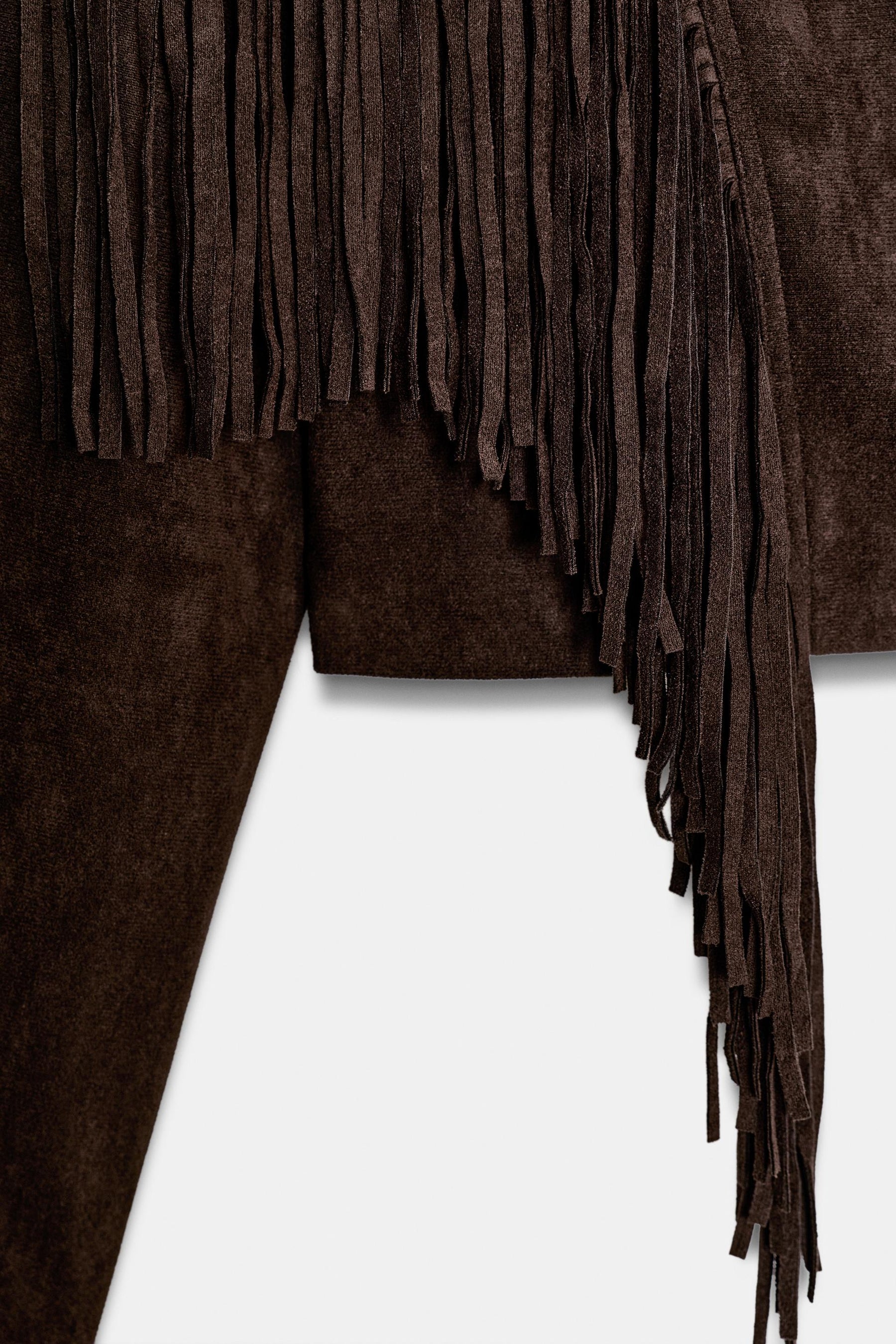 FRINGED SUEDE JACKET