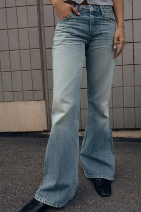 Flare Low-Rise Jeans