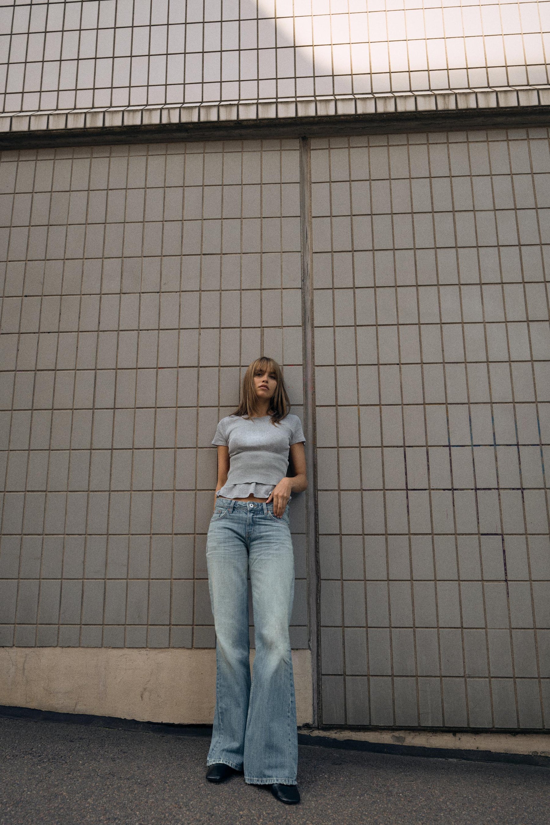 Flare Low-Rise Jeans