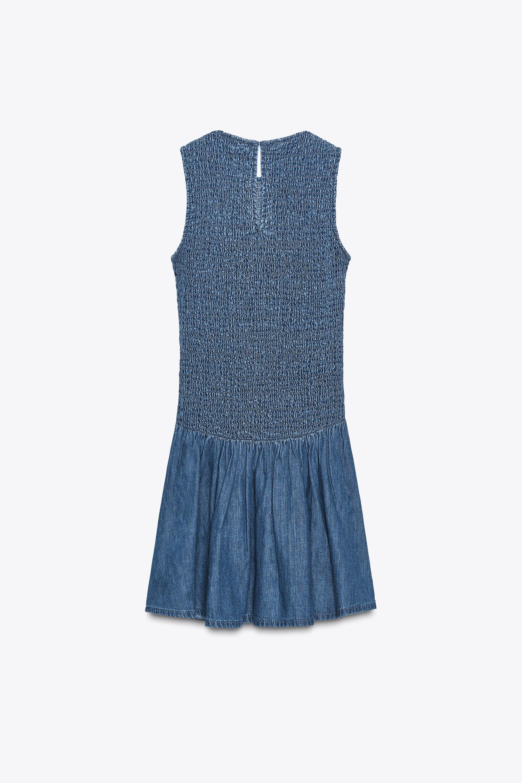 SHORT HONEYCOMB DRESS - Image 5