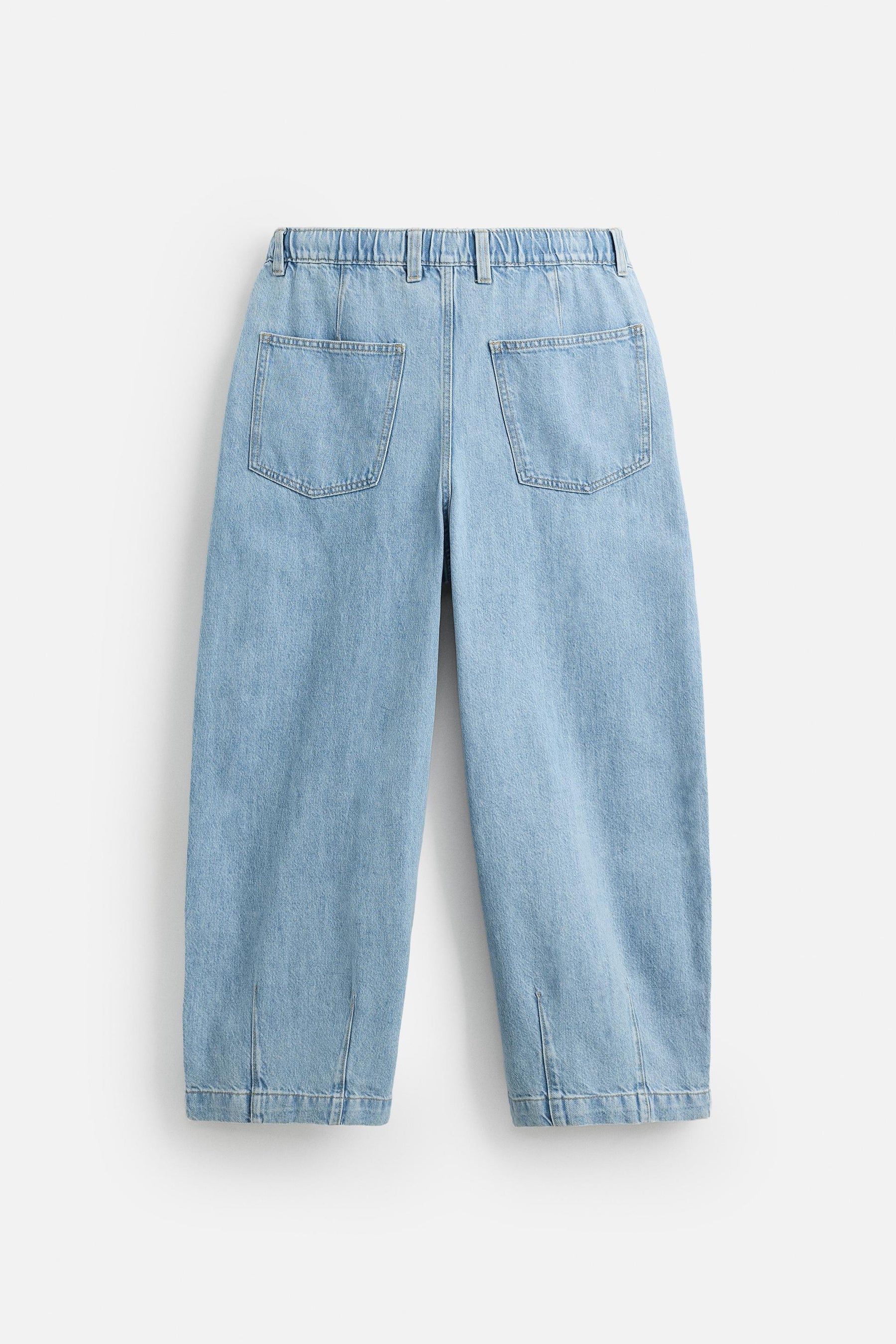 WIDE-LEG PLEATED DENIM CHINO TROUSERS - Image 8
