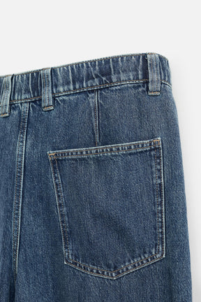 WIDE-LEG PLEATED DENIM CHINO TROUSERS - Image 9