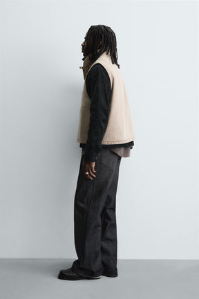 RELAXED FIT PUFFER GILET - Image 4