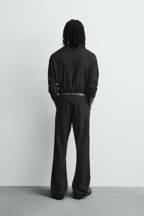 FLARE FIT JEANS WITH STUDS - Image 3