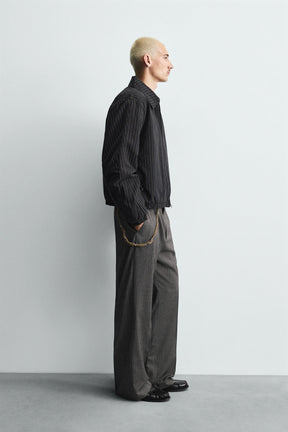 STRIPED CROPPED FIT JACKET - Image 4