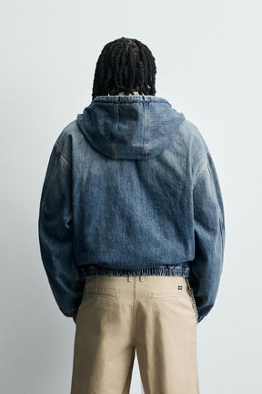 WASHED HOODED JACKET - Image 3